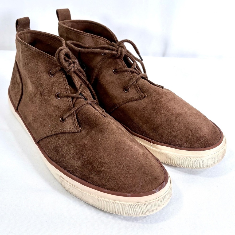 Banana Republic Mens Chukka Sneaker Deep Brown‎ Suede Lace Up Size 10.5